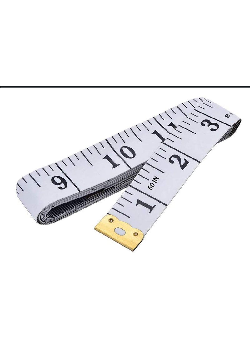 Soft sewing measuring tape - 150 cm - 2 pieces - assorted colors